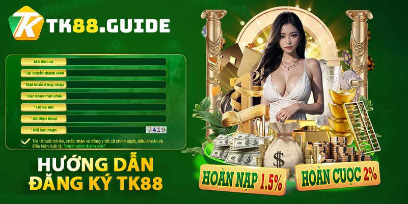 Hướng dẫn đăng ký TK88