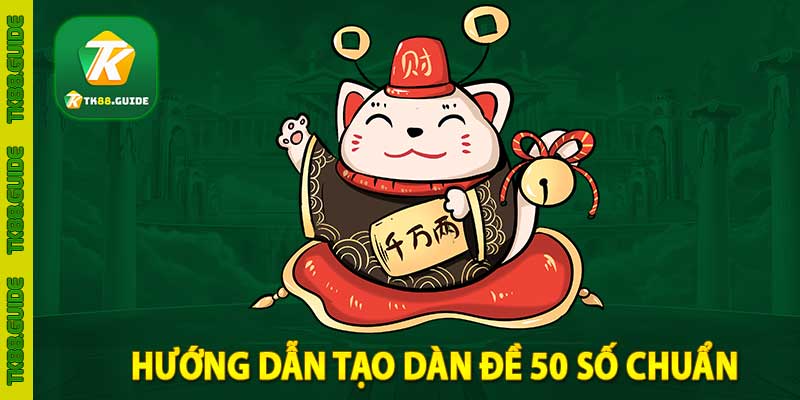 Hướng dẫn tạo dàn đề 50 số chuẩn