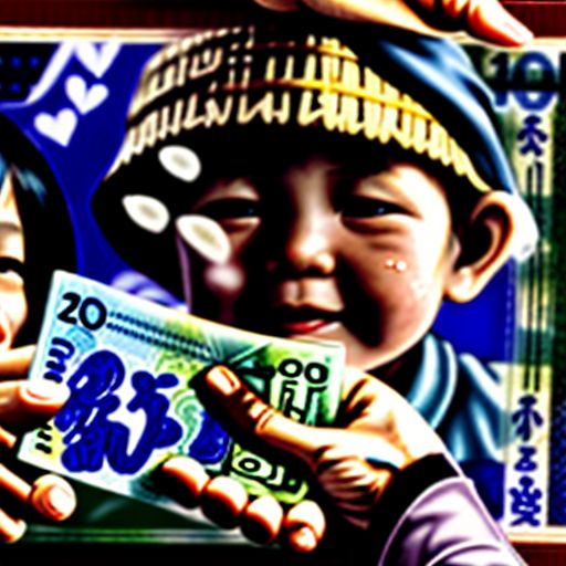 Bàn tay mẹ đưa tiền